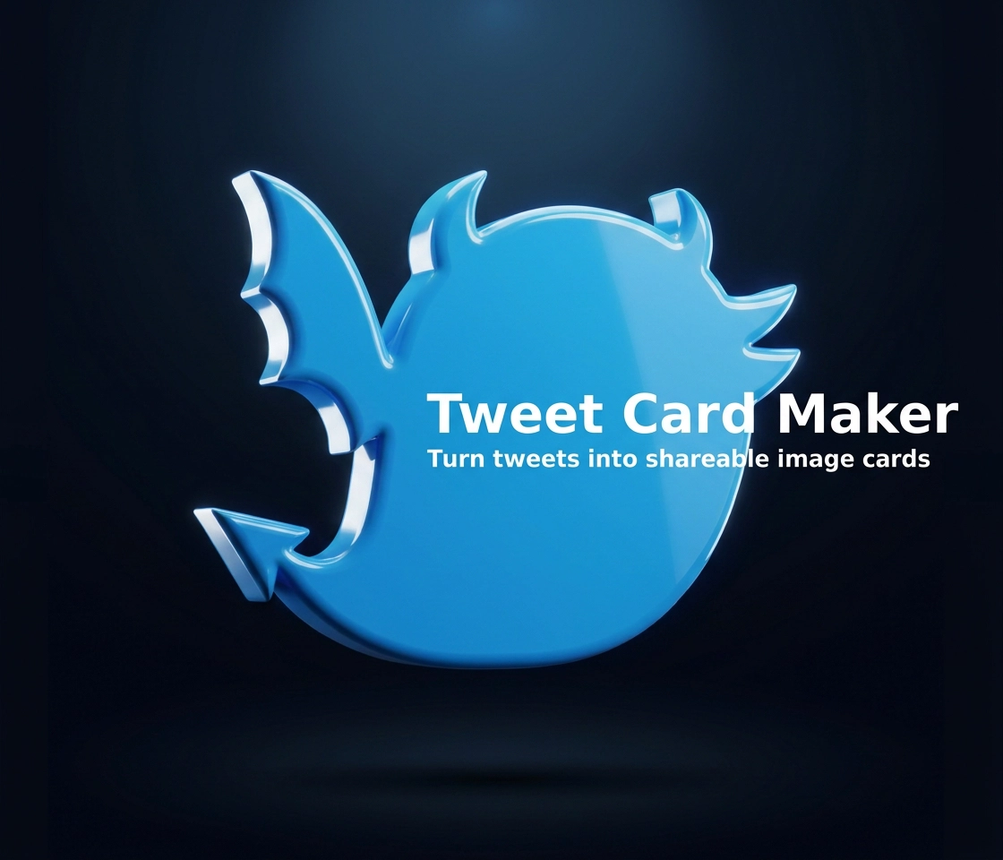We built a free Chrome extension: Tweet Card Maker
